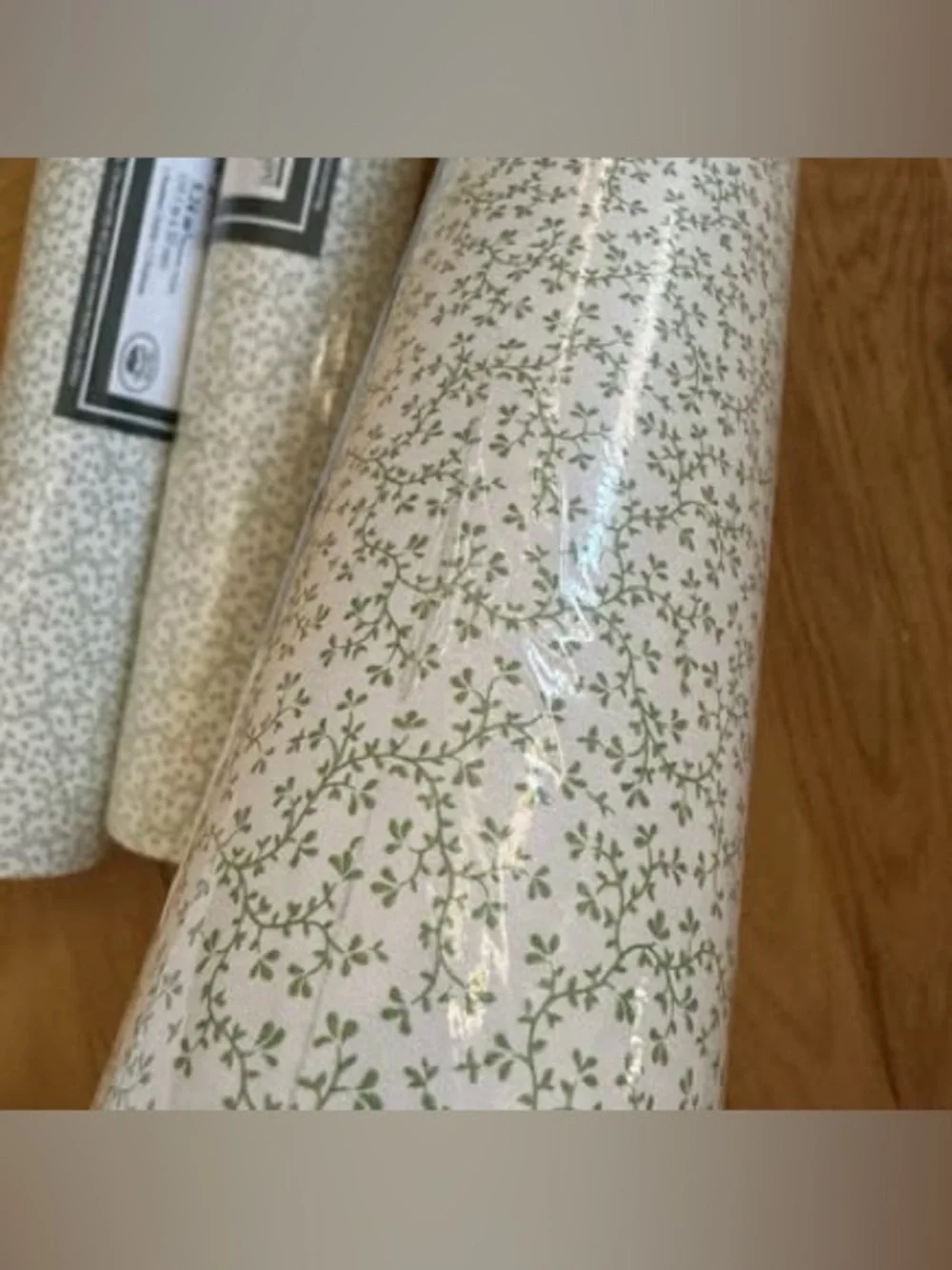 3 Rolls Laura Ashley Traditions Imperial Wallpaper Vintage USA Green White New